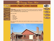 Tablet Screenshot of countrycabinmotel.com
